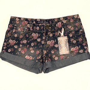 Celebrity Pink - Distressed Floral Shorts - Size 9